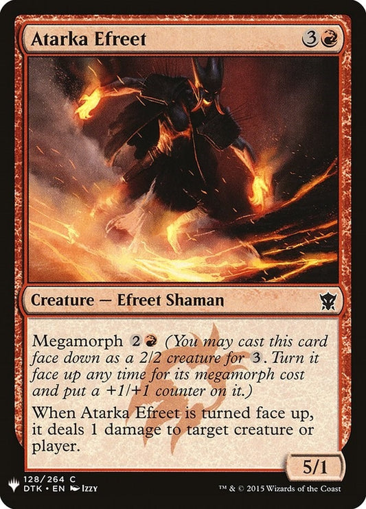 Image for Atarka Efreet (128) (The List Reprints) - Magic: The Gathering