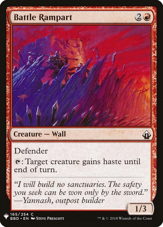 Image for Battle Rampart (165) (The List Reprints) - Magic: The Gathering
