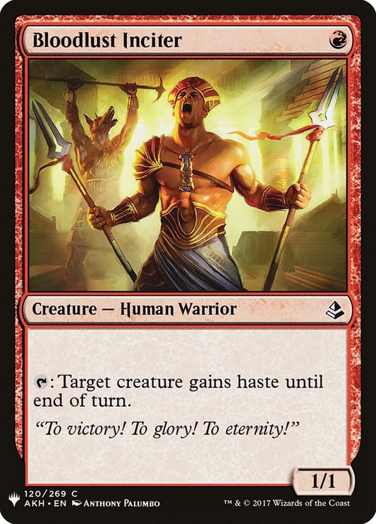 Image for Bloodlust Inciter (120) (The List Reprints) - Magic: The Gathering