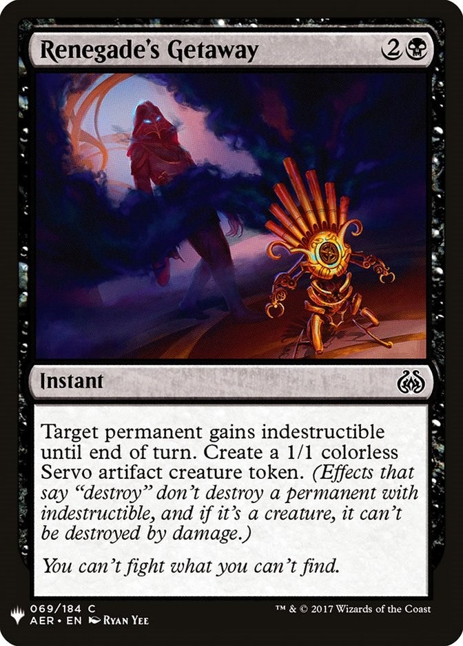 Image for Renegade's Getaway (69) (The List Reprints) - Magic: The Gathering