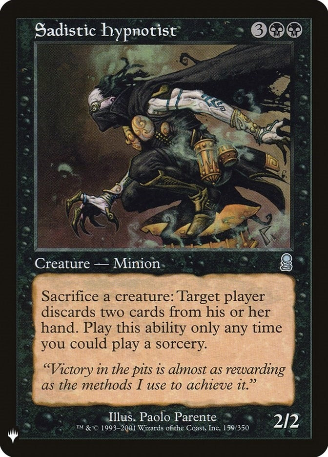 Image for Sadistic Hypnotist (159) (The List Reprints) - Magic: The Gathering