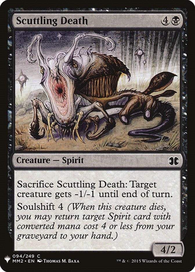 Image for Scuttling Death (94) (The List Reprints) - Magic: The Gathering