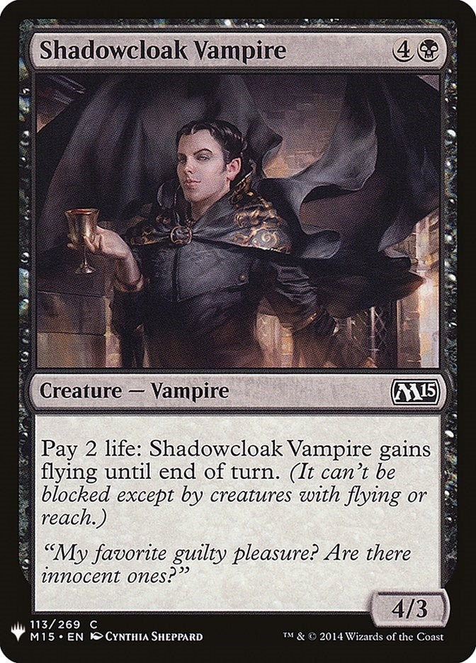 Image for Shadowcloak Vampire (113) (The List Reprints) - Magic: The Gathering