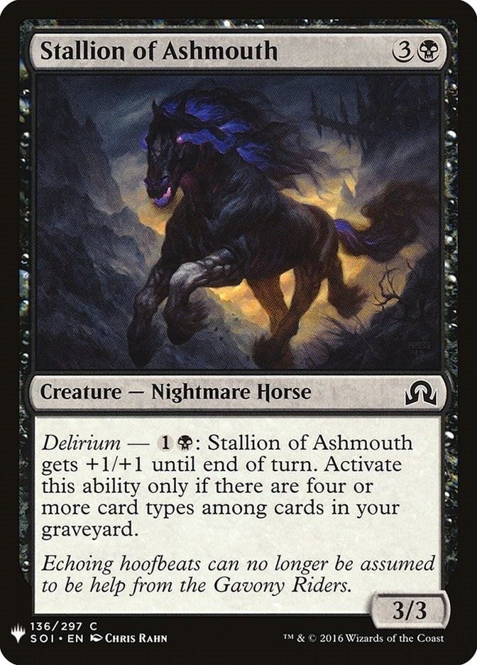 Image for Stallion of Ashmouth (136) (The List Reprints) - Magic: The Gathering