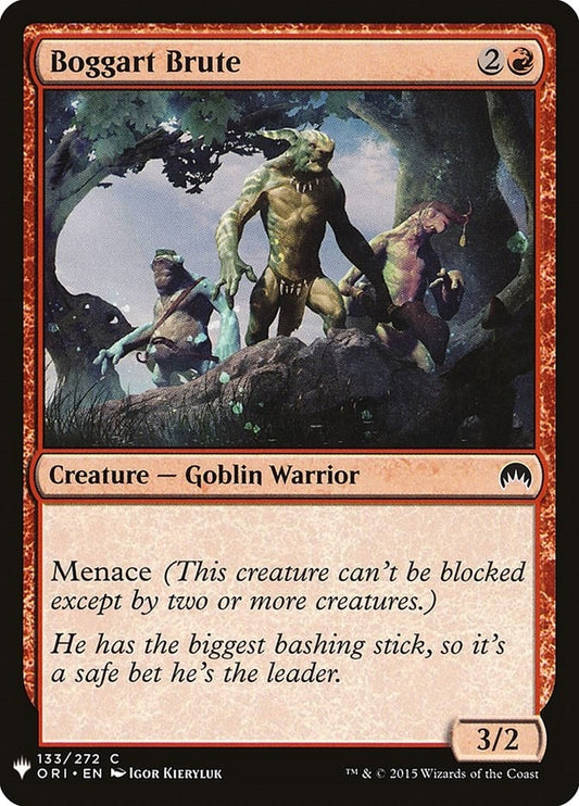 Image for Boggart Brute (133) (The List Reprints) - Magic: The Gathering