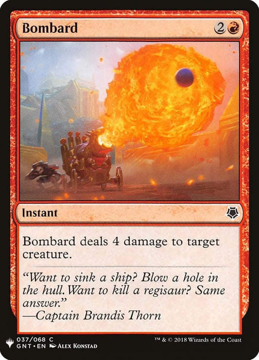 Image for Bombard (37) (The List Reprints) - Magic: The Gathering