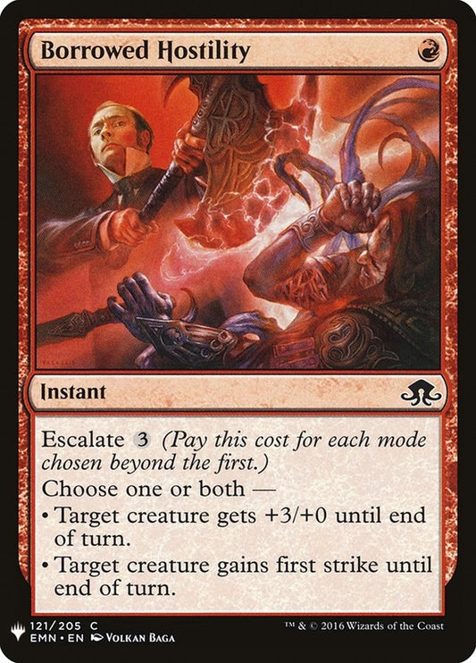 Image for Borrowed Hostility (121) (The List Reprints) - Magic: The Gathering