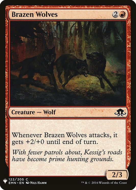 Image for Brazen Wolves (122) (The List Reprints) - Magic: The Gathering
