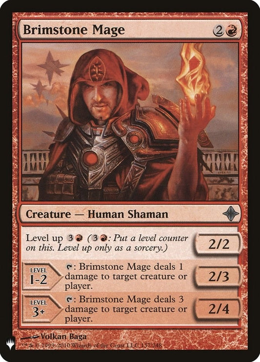 Image for Brimstone Mage (137) (The List Reprints) - Magic: The Gathering