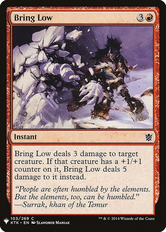 Image for Bring Low (103) (The List Reprints) - Magic: The Gathering