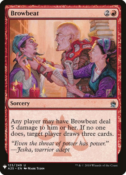 Image for Browbeat (123) (The List Reprints) - Magic: The Gathering