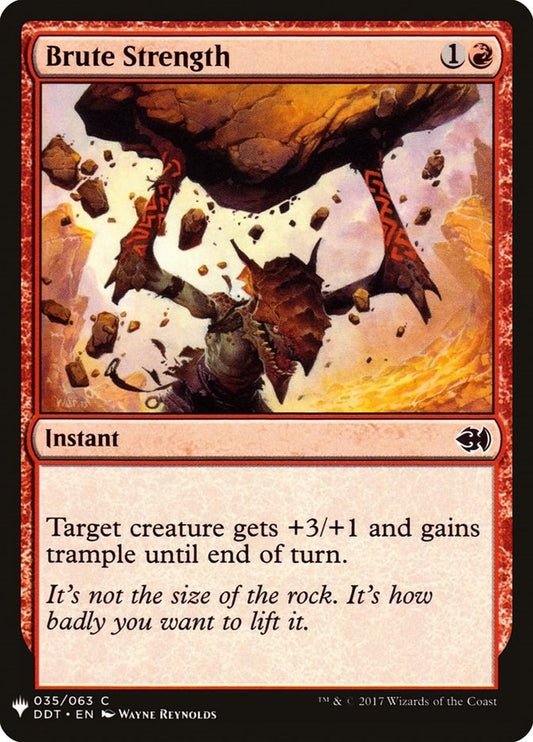 Image for Brute Strength (35) (The List Reprints) - Magic: The Gathering