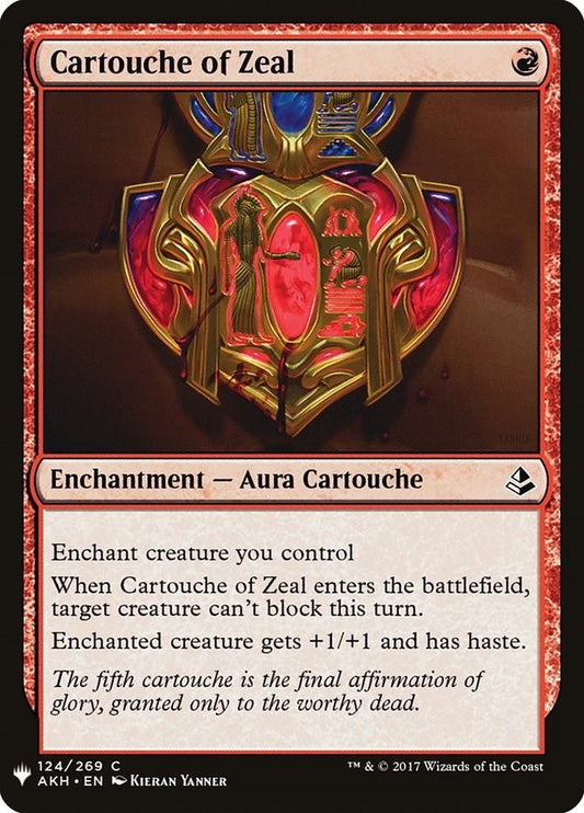 Image for Cartouche of Zeal (124) (The List Reprints) - Magic: The Gathering