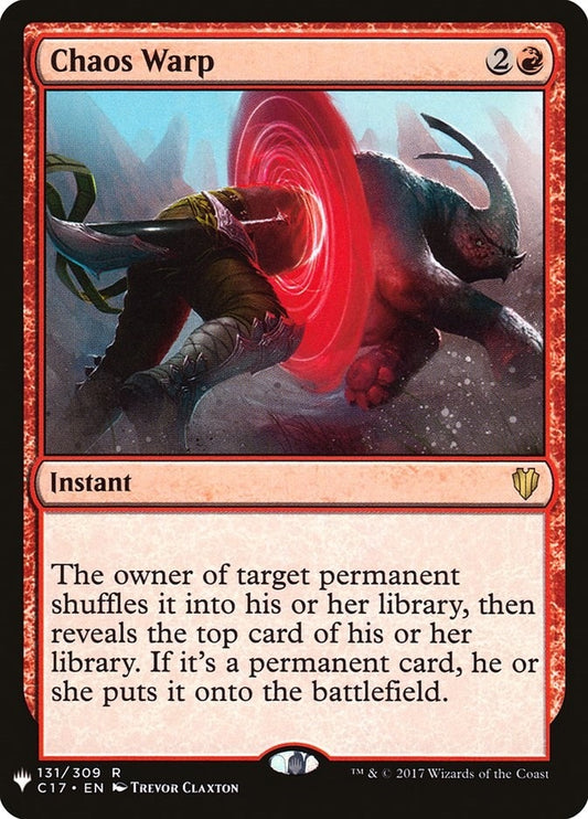Image for Chaos Warp (C17) (131/309) (The List Reprints) - Magic: The Gathering