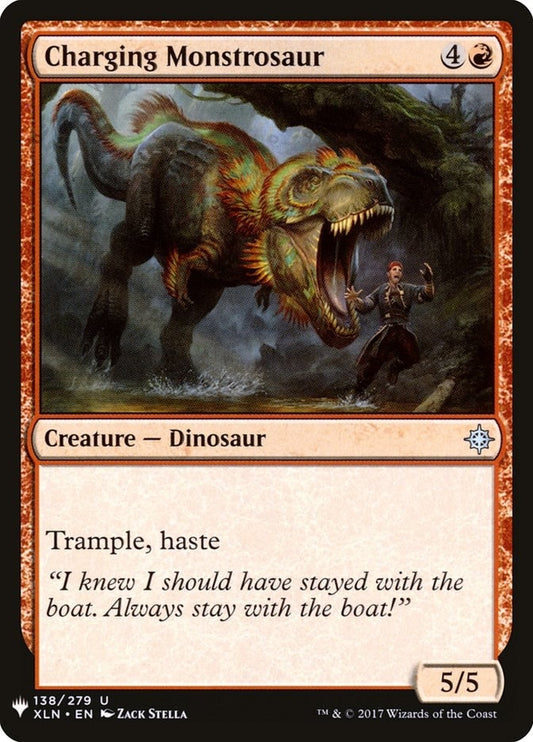 Image for Charging Monstrosaur (138) (The List Reprints) - Magic: The Gathering