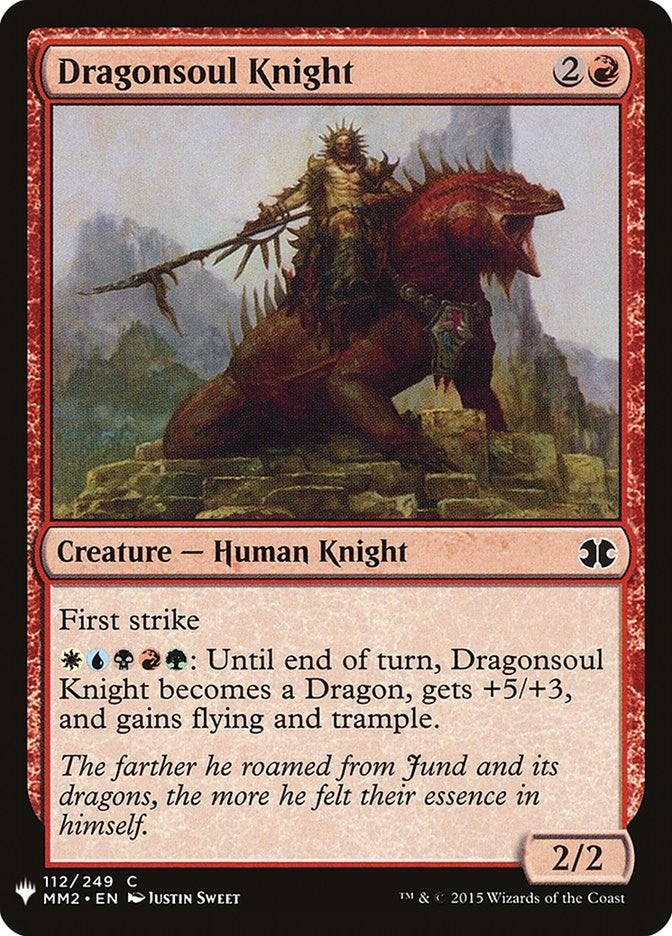 Image for Dragonsoul Knight (112) (The List Reprints) - Magic: The Gathering