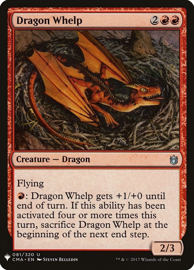 Image for Dragon Whelp (81) (The List Reprints) - Magic: The Gathering