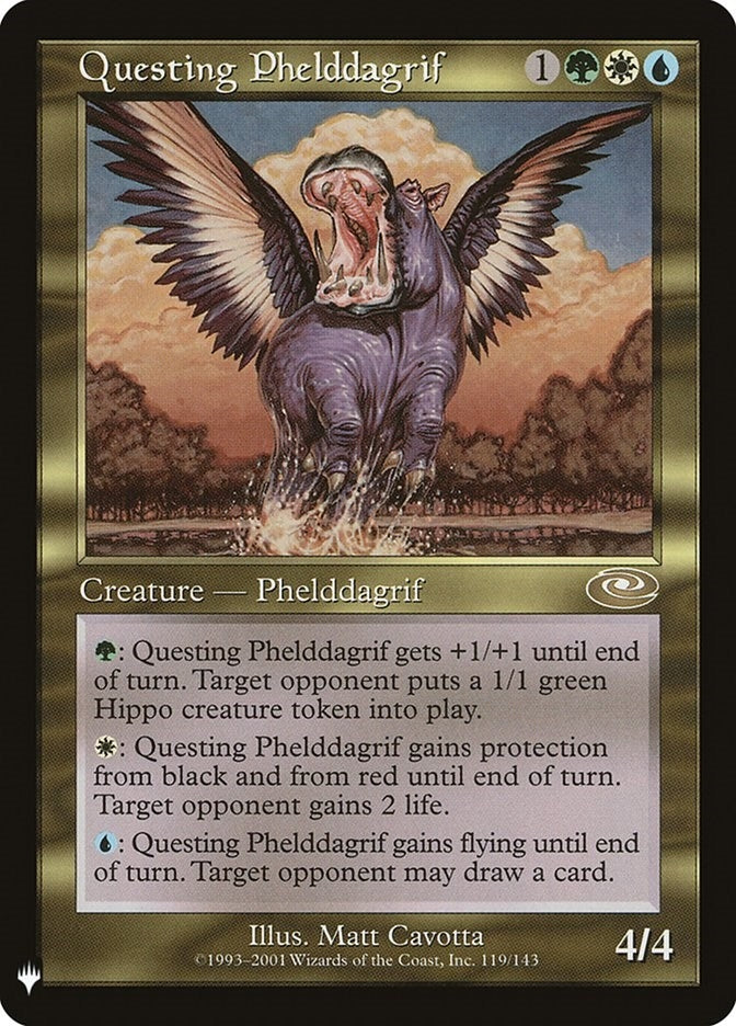 Image for Questing Phelddagrif (119) (The List Reprints) - Magic: The Gathering