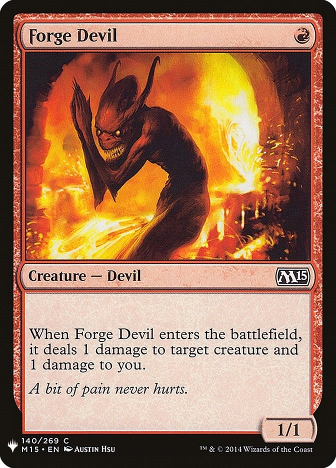 Image for Forge Devil (140) (The List Reprints) - Magic: The Gathering