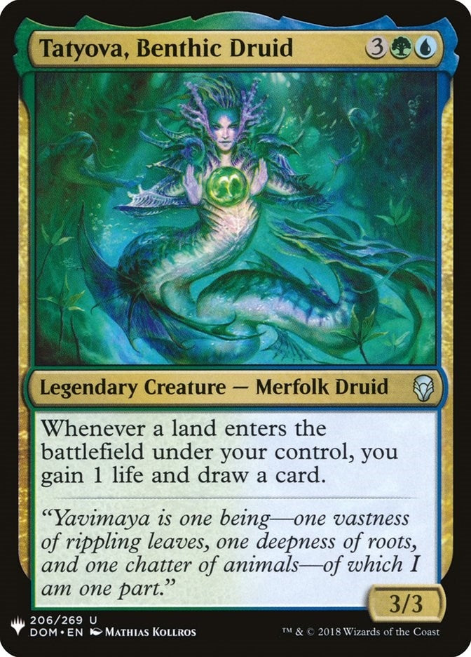 Image for Tatyova, Benthic Druid (206) (The List Reprints) - Magic: The Gathering