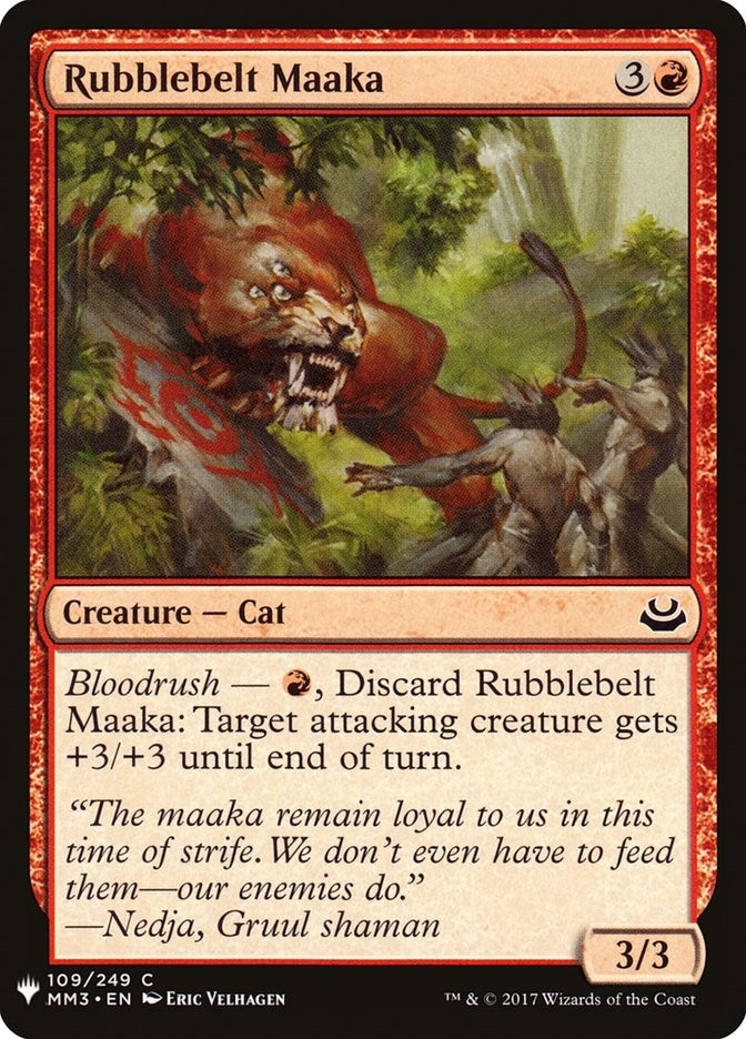 Image for Rubblebelt Maaka (109) (The List Reprints) - Magic: The Gathering