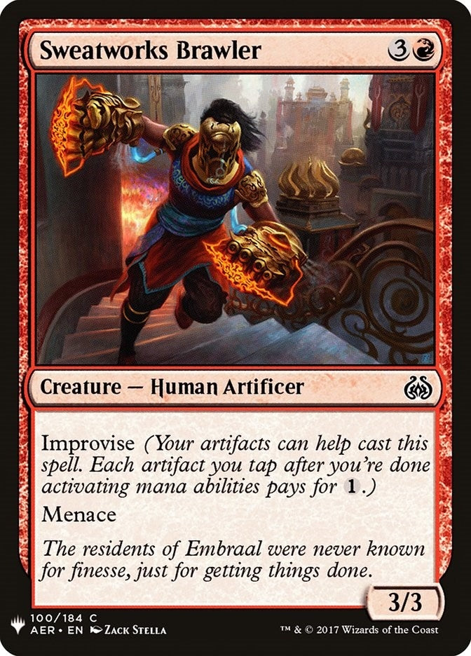 Image for Sweatworks Brawler (100) (The List Reprints) - Magic: The Gathering