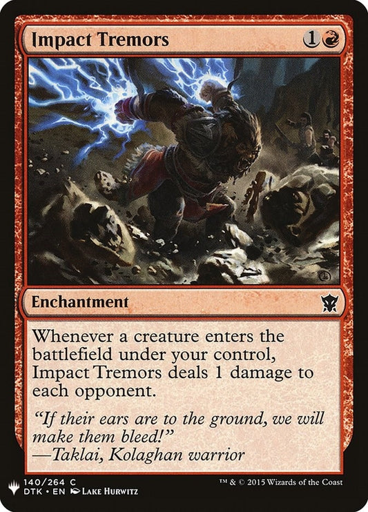 Image for Impact Tremors (140) (The List Reprints) - Magic: The Gathering