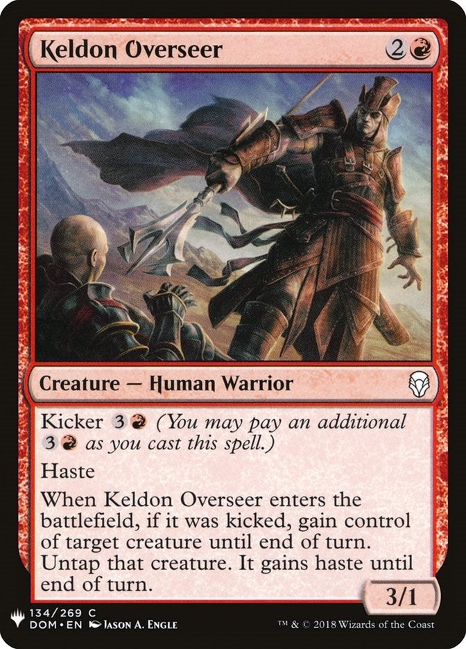 Image for Keldon Overseer (134) (The List Reprints) - Magic: The Gathering