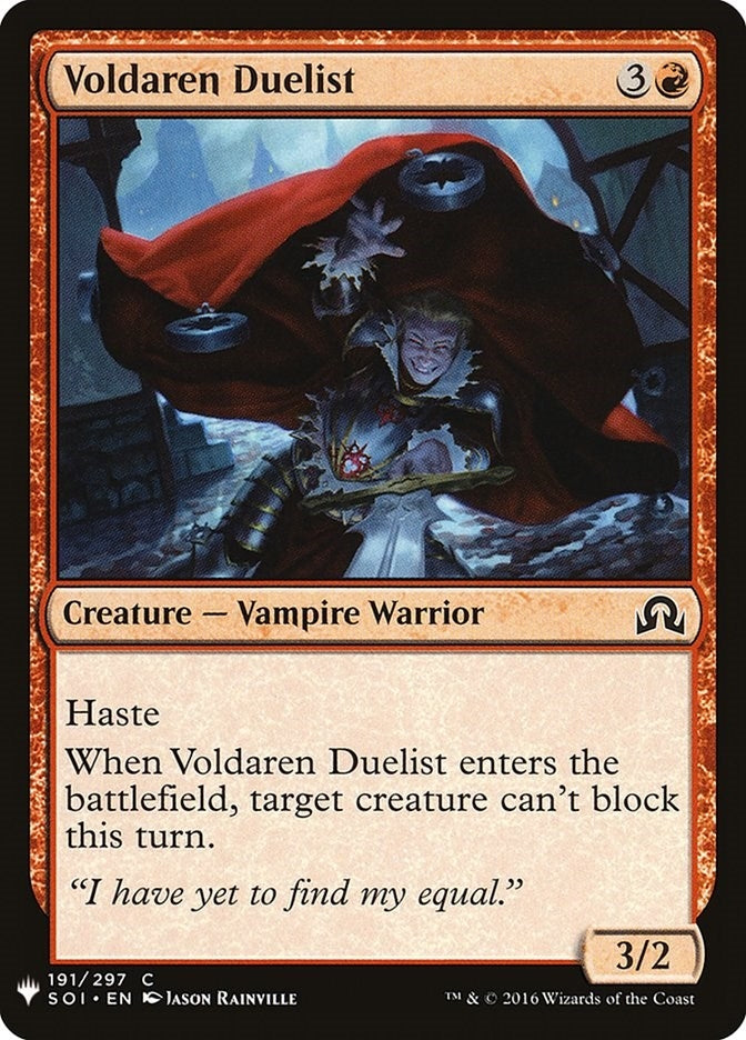 Image for Voldaren Duelist (191) (The List Reprints) - Magic: The Gathering