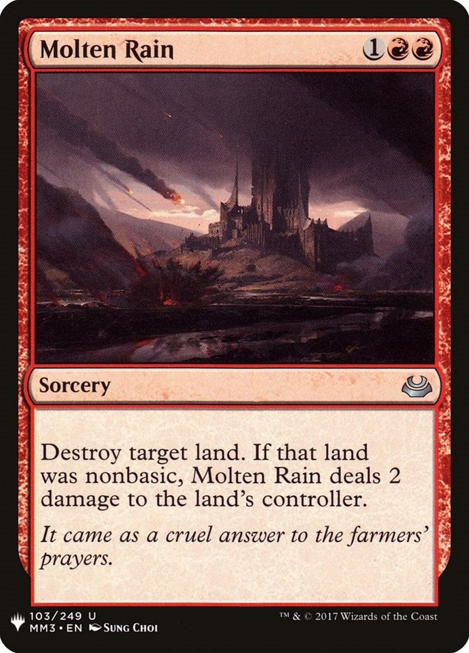 Image for Molten Rain (103) (The List Reprints) - Magic: The Gathering