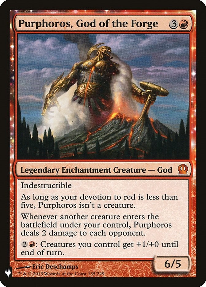 Image for Purphoros, God of the Forge (135) (The List Reprints) - Magic: The Gathering