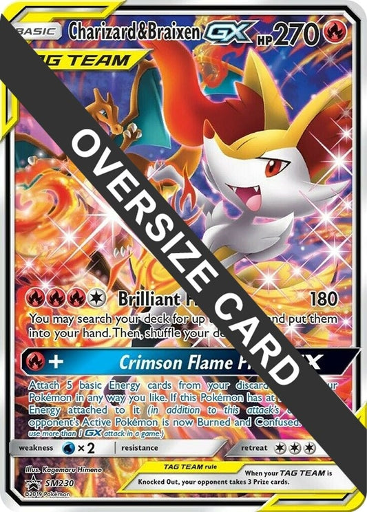 Image for Charizard & Braixen GX - SM230 (SM Black Star Promo) (SM230) (Jumbo Cards) - Pokemon