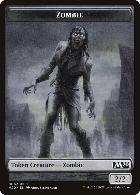 Image for Zombie // Wolf Double-Sided Token (6 // 8) (Magic Game Night 2019) - Magic: The Gathering