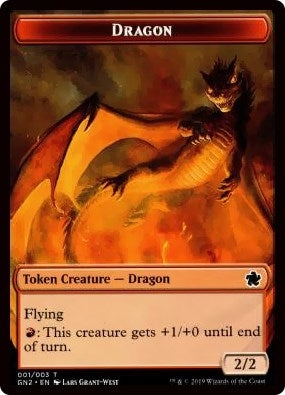 Image for Dragon (001) // Zombie Double-Sided Token (1 // 6) (Magic Game Night 2019) - Magic: The Gathering