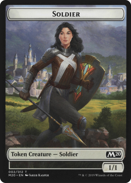 Image for Soldier // Dinosaur Double-Sided Token (2 // 3) (Magic Game Night 2019) - Magic: The Gathering