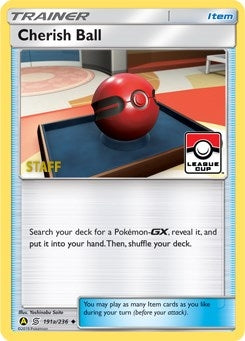 Image for Cherish Ball - 191a/236 (League Cup) [Staff] (191a/236) (League & Championship Cards) - Pokemon