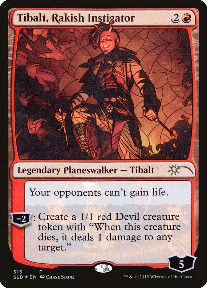 Image for Tibalt, Rakish Instigator (Stained Glass) (515) (Secret Lair Drop Series) - Magic: The Gathering