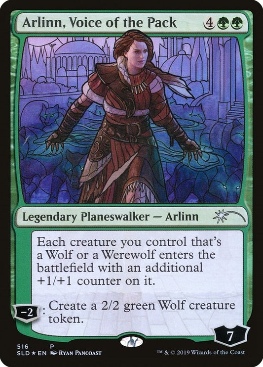 Image for Arlinn, Voice of the Pack (Stained Glass) (516) (Secret Lair Drop Series) - Magic: The Gathering