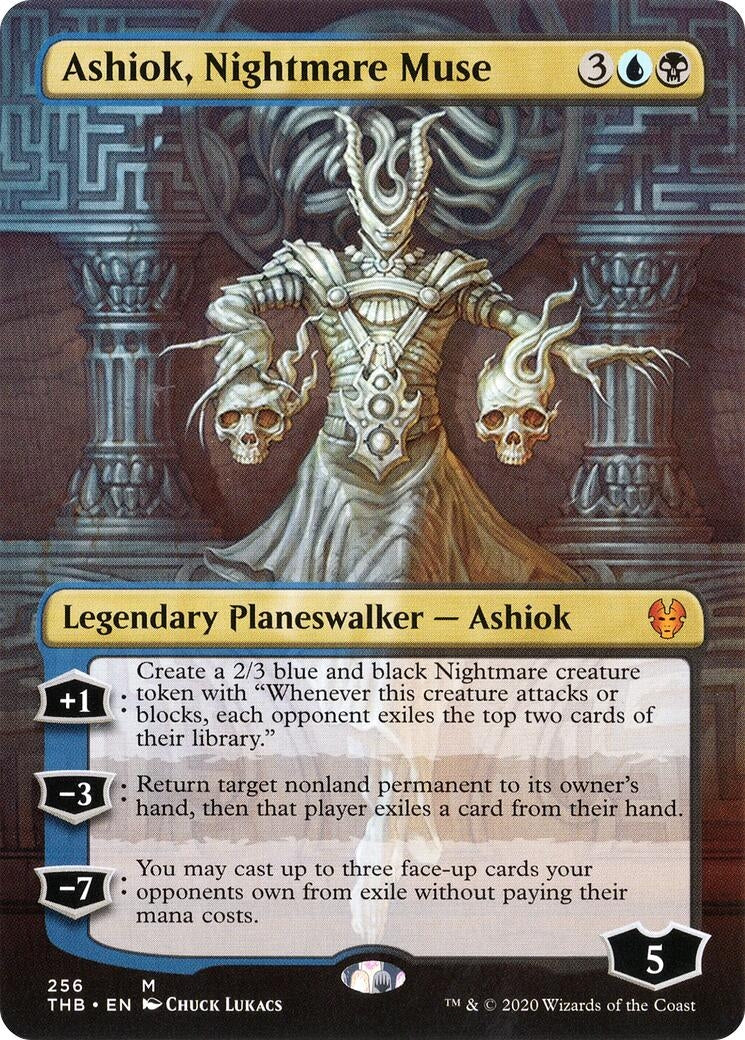 Image for Ashiok, Nightmare Muse (Borderless) (256) (Theros Beyond Death) - Magic: The Gathering