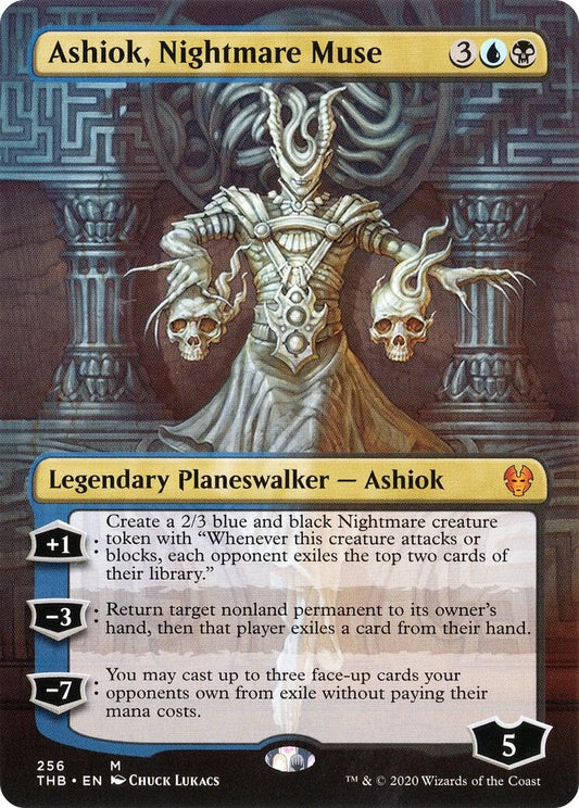 Image for Ashiok, Nightmare Muse (Borderless) (256) (Theros Beyond Death) - Magic: The Gathering