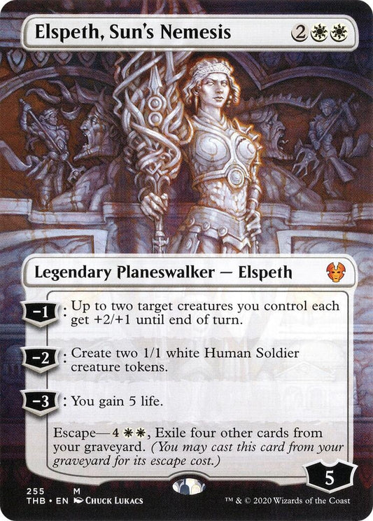 Image for Elspeth, Sun's Nemesis (Borderless) (255) (Theros Beyond Death) - Magic: The Gathering