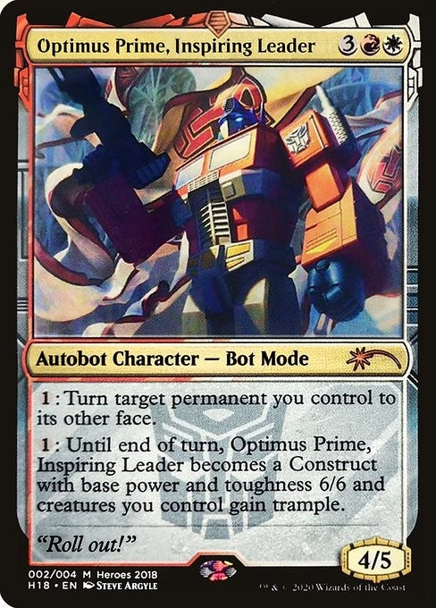 Image for Optimus Prime, Inspiring Leader (2) (Unique and Miscellaneous Promos) - Magic: The Gathering
