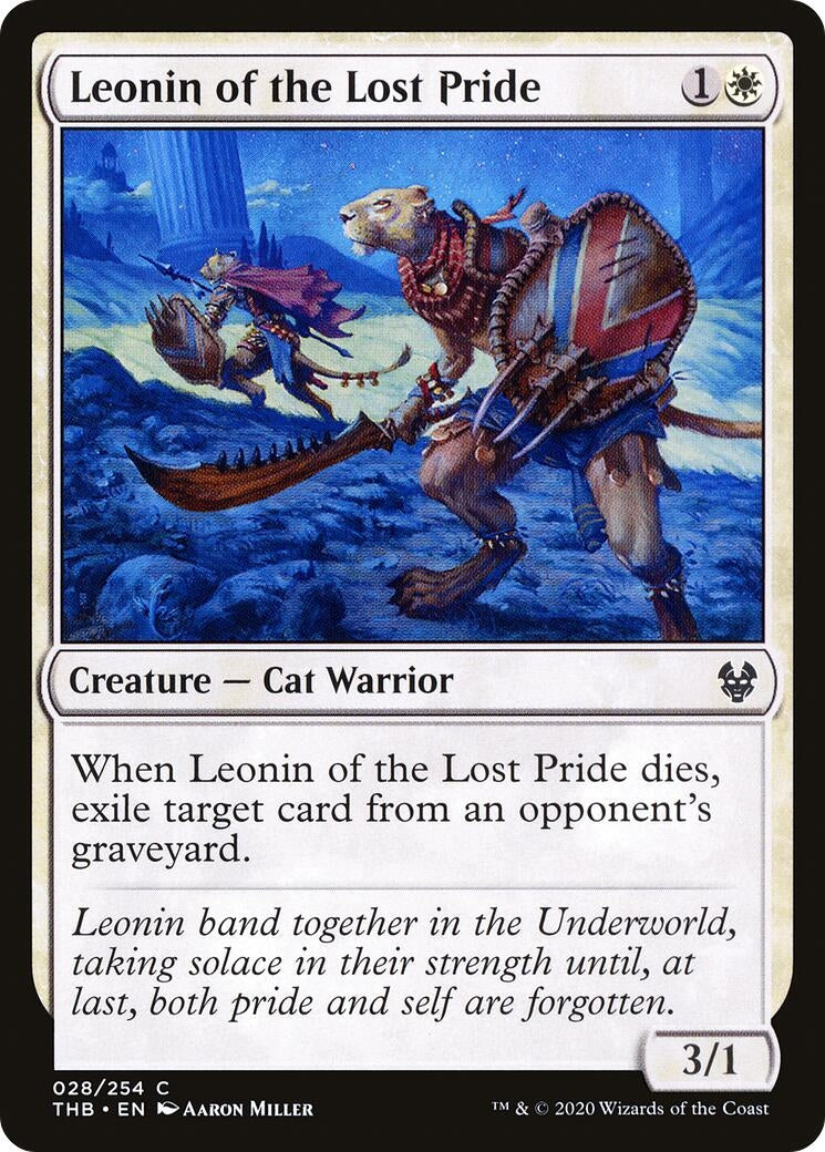 Image for Leonin of the Lost Pride (28) (Theros Beyond Death) - Magic: The Gathering