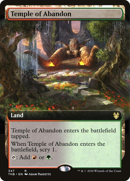 Image for Temple of Abandon (Extended Art) (347) (Theros Beyond Death) - Magic: The Gathering