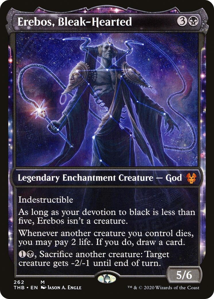 Image for Erebos, Bleak-Hearted (Showcase) (262) (Theros Beyond Death) - Magic: The Gathering