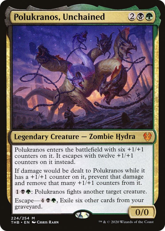Image for Polukranos, Unchained (224) (Theros Beyond Death) - Magic: The Gathering