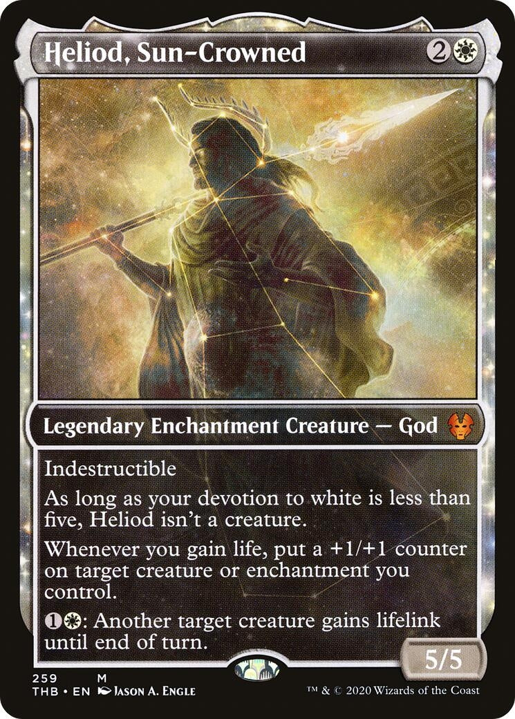 Image for Heliod, Sun-Crowned (Showcase) (259) (Theros Beyond Death) - Magic: The Gathering