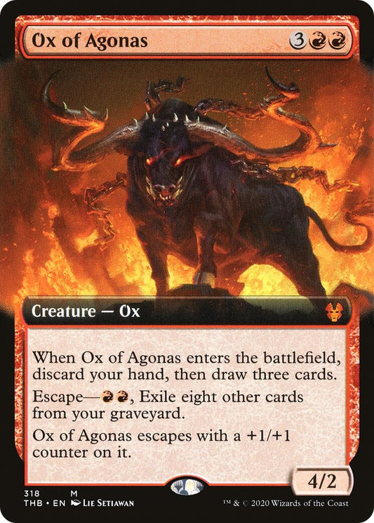 Image for Ox of Agonas (Extended Art) (318) (Theros Beyond Death) - Magic: The Gathering