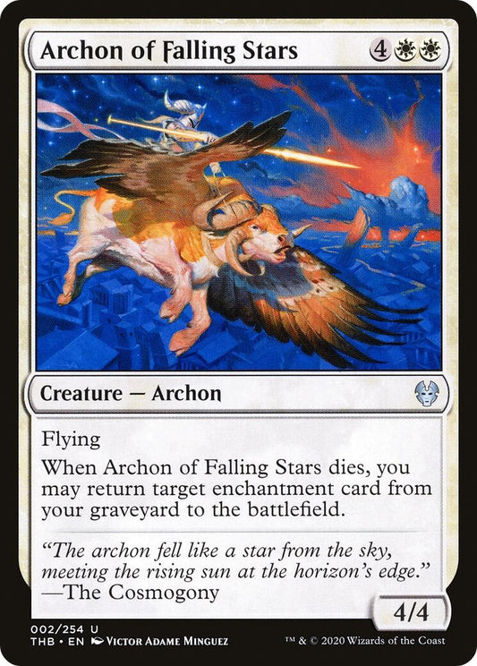 Image for Archon of Falling Stars (2) (Theros Beyond Death) - Magic: The Gathering