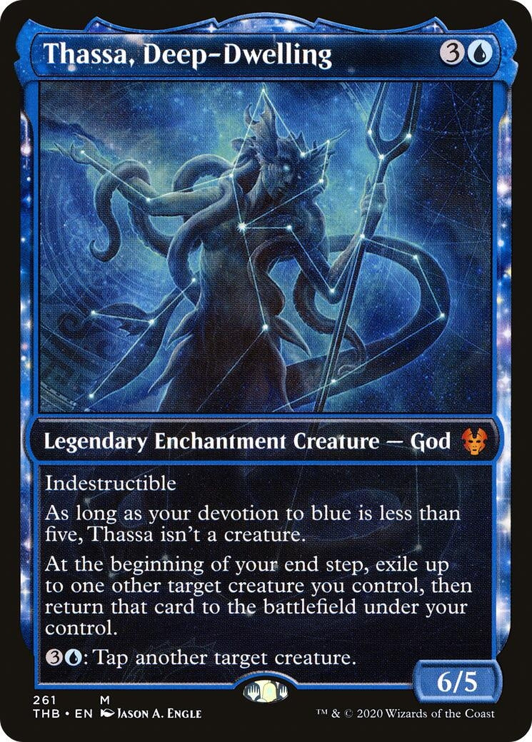Image for Thassa, Deep-Dwelling (Showcase) (261) (Theros Beyond Death) - Magic: The Gathering